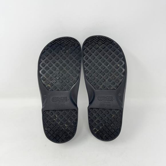 Shoes for Crews Unisex Womens‎ 8 / Mens 6 Slip Resistant Clog Black Work Shoes - Picture 8 of 8